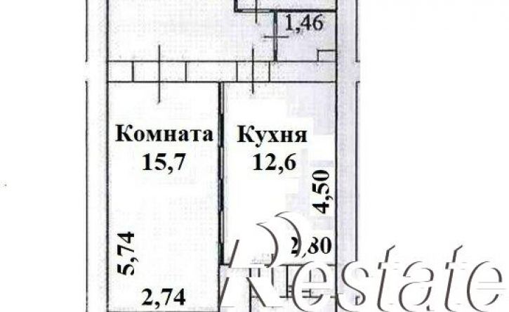 1-комн квартира улица Льва Толстого, 38/4,  д. 38/4