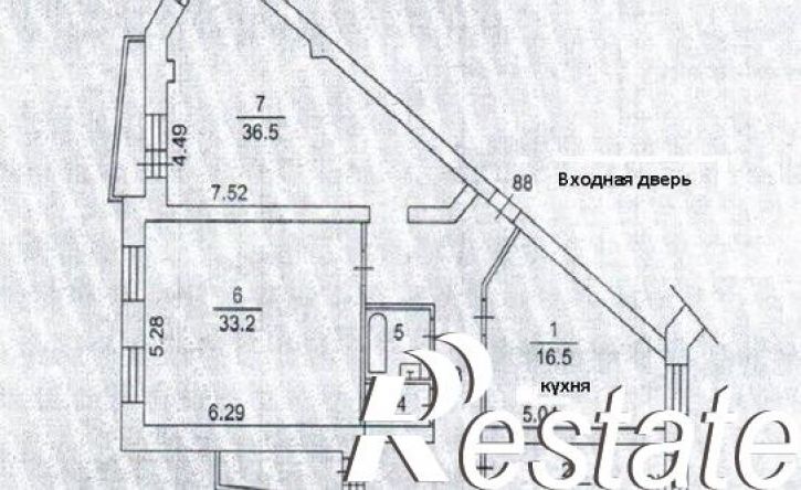 3-комн квартира улица Беринга, 4/1,  д. 4/1