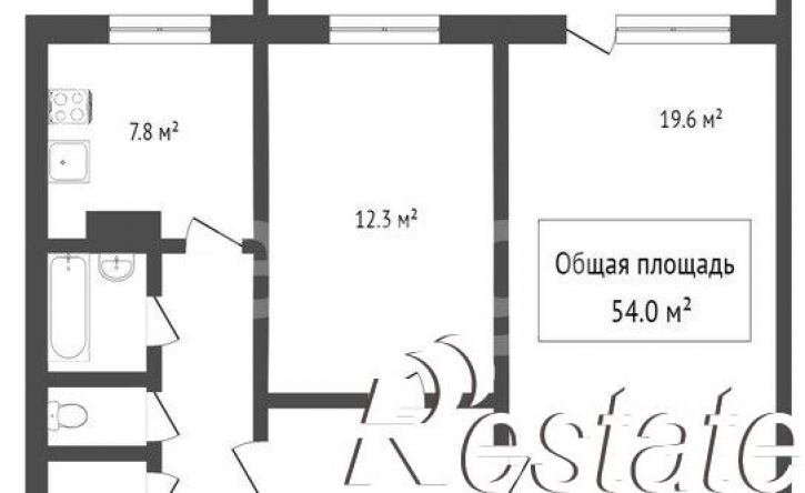 2-комн квартира улица Клюева, 26,  д. 26
