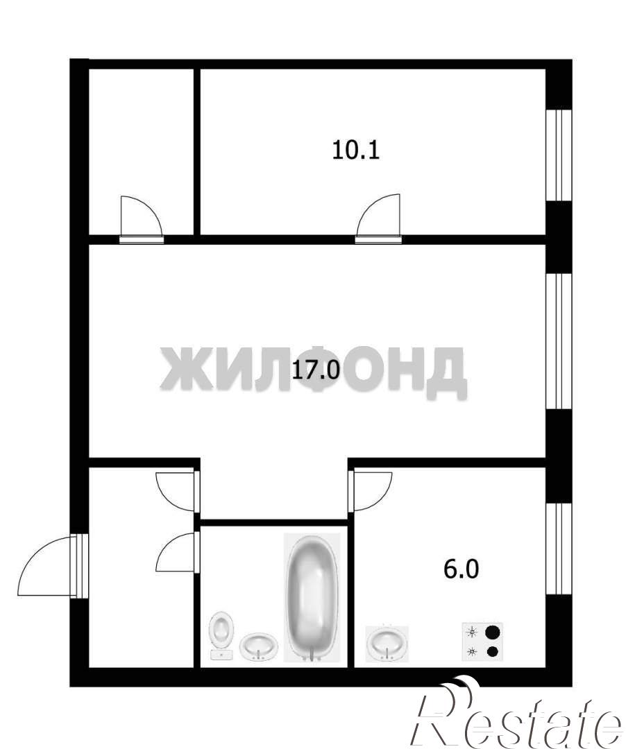 Купить квартиру за 5 500 000 рублей на Ленина проспект, д.12