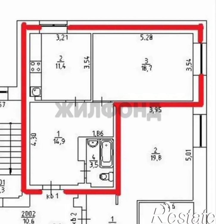 1-комн квартира Мусы Джалиля улица, д.59