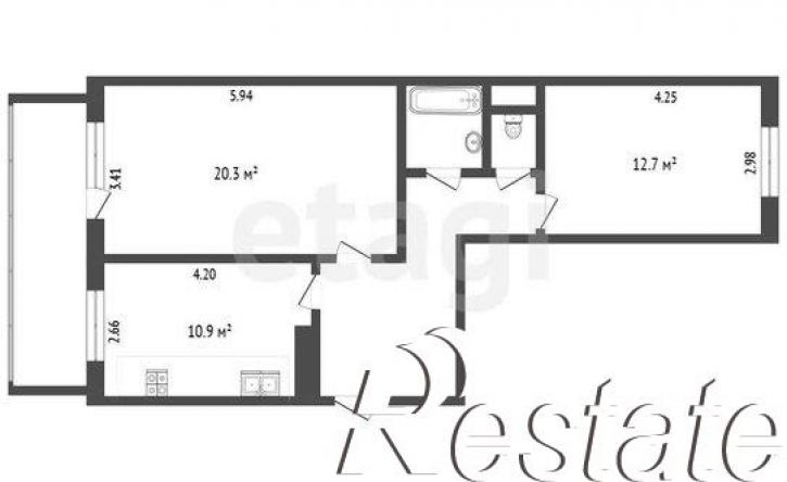 3-комн квартира проспект Ленина, 263,  д. 263