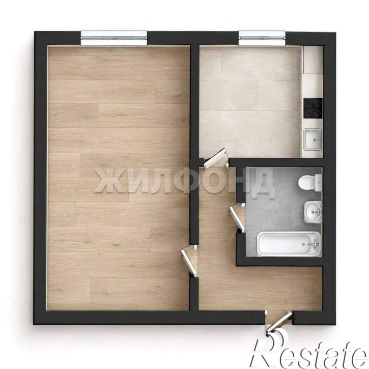 1-комн квартира Пушкина улица, д.37
