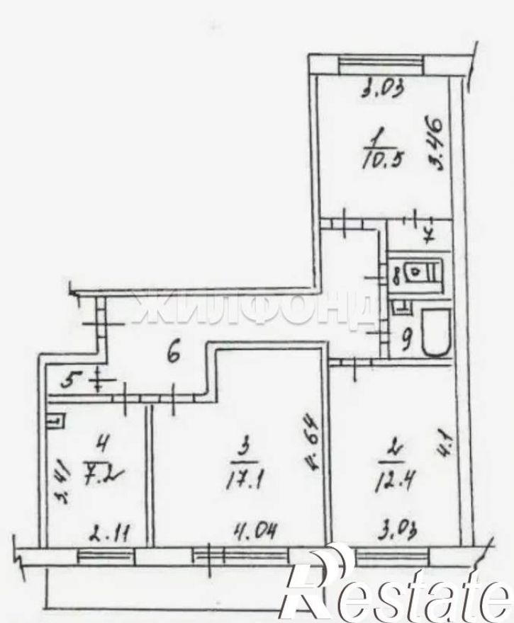 3-комн квартира Федора Лыткина улица, д.24