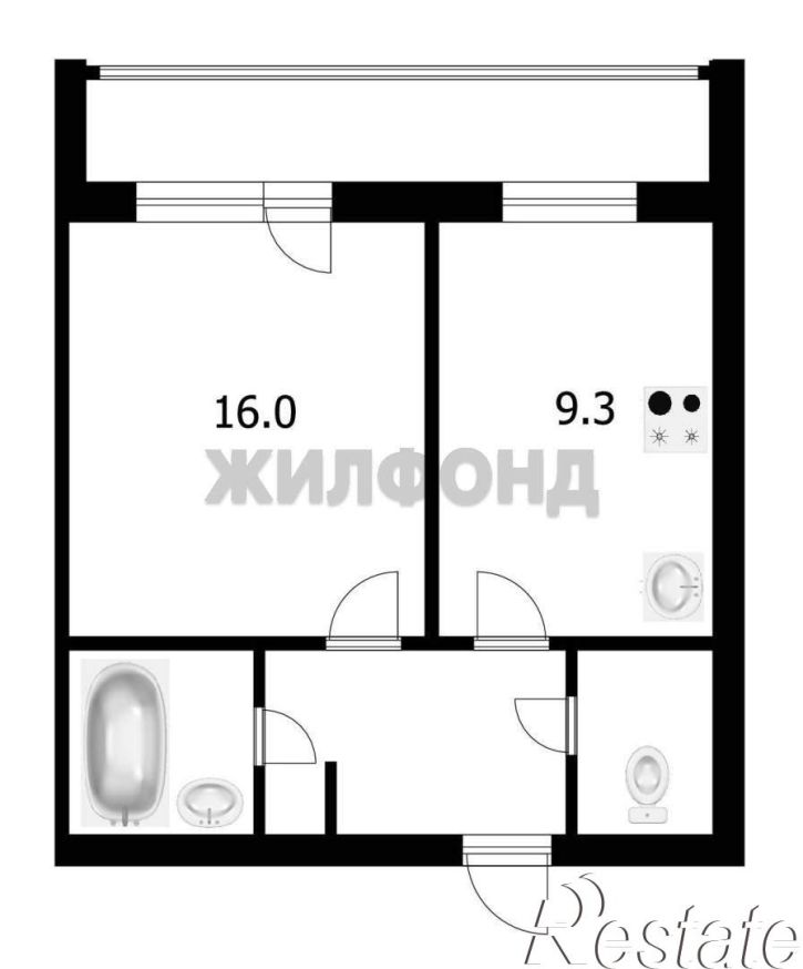1-комн квартира Студенческая улица, д.15/1